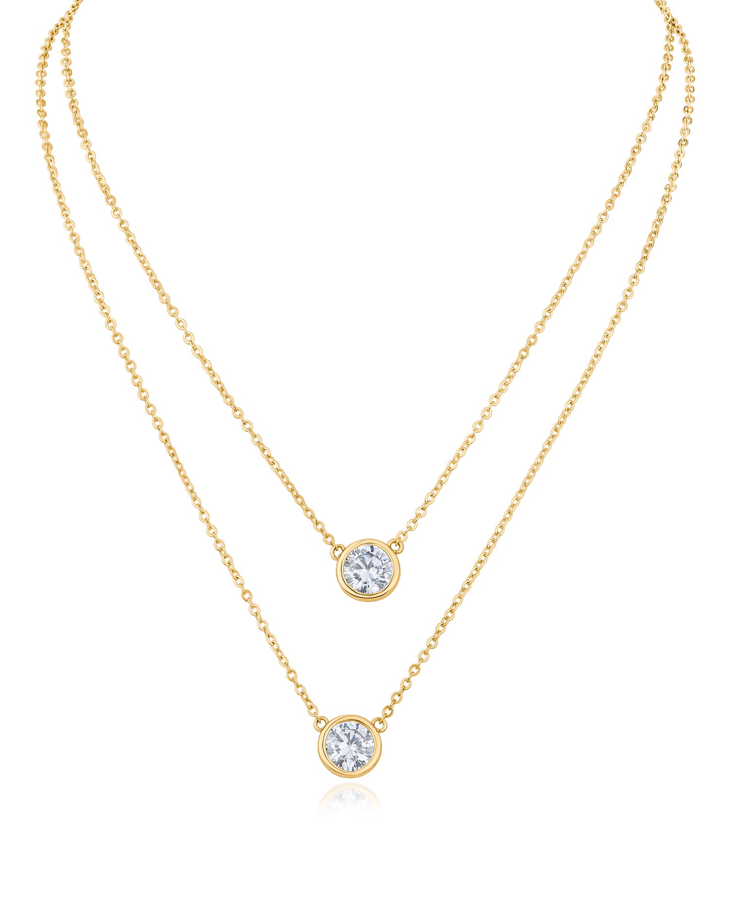 Double Round CZ Pedant