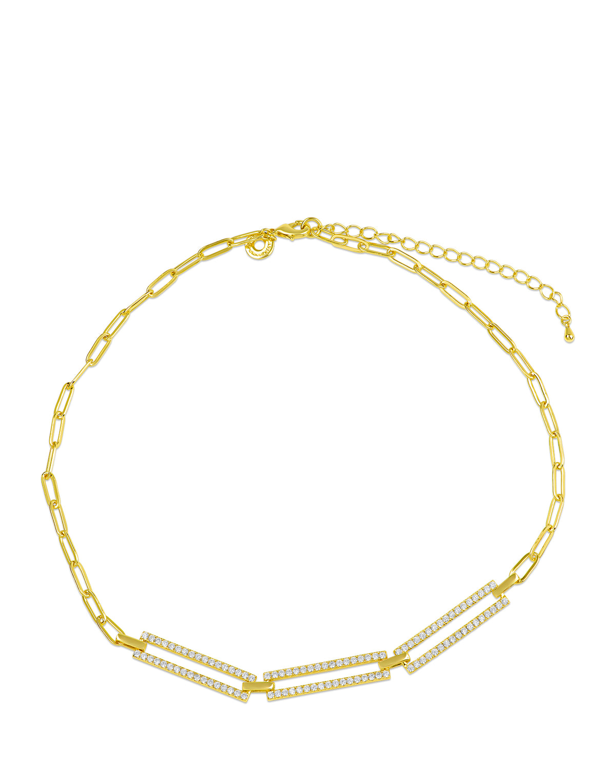 Pave CZ Chain Necklace