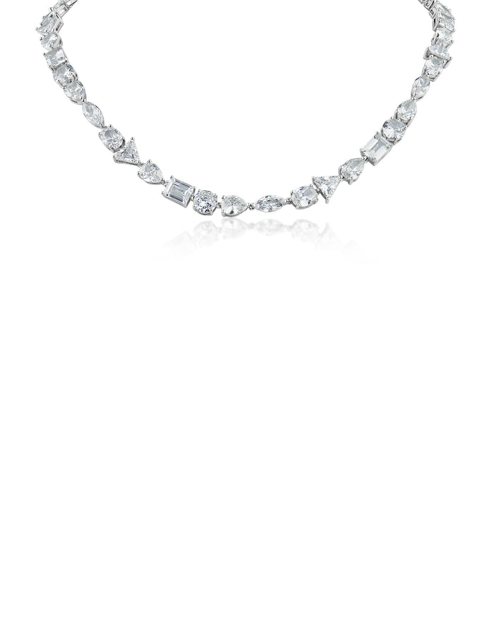 Multi Shape CZ Necklace