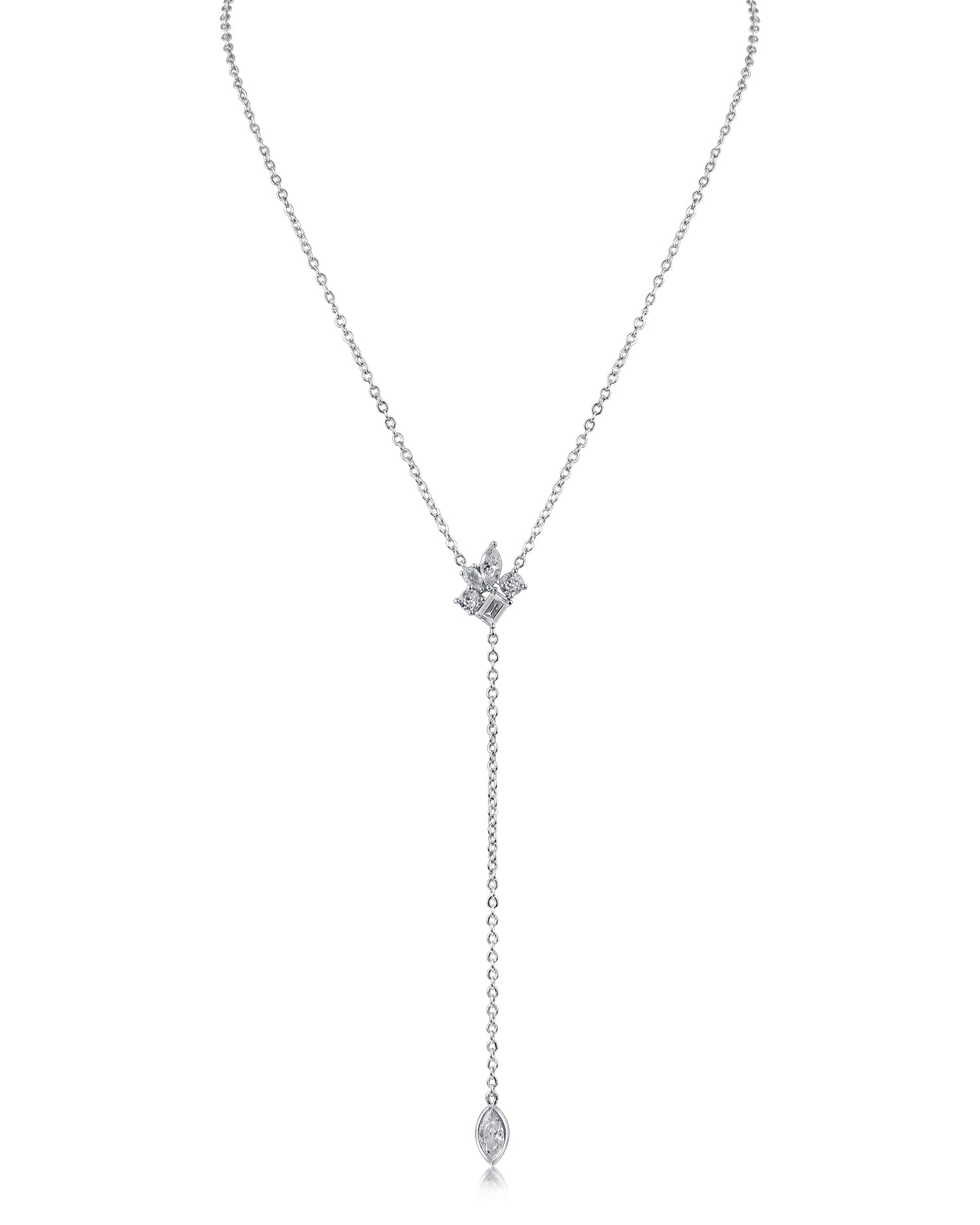 Multi CZ Drop Necklace