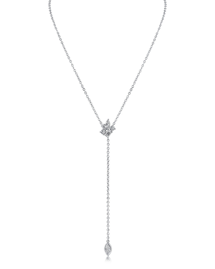 Multi CZ Drop Necklace