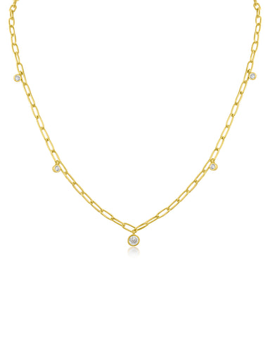 Pave CZ Oversized Chain Ring