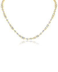 Multi Shape CZ Necklace