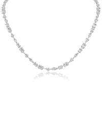 Multi Shape CZ Necklace