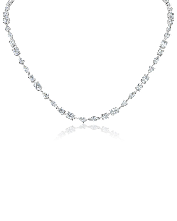 Multi Shape CZ Necklace