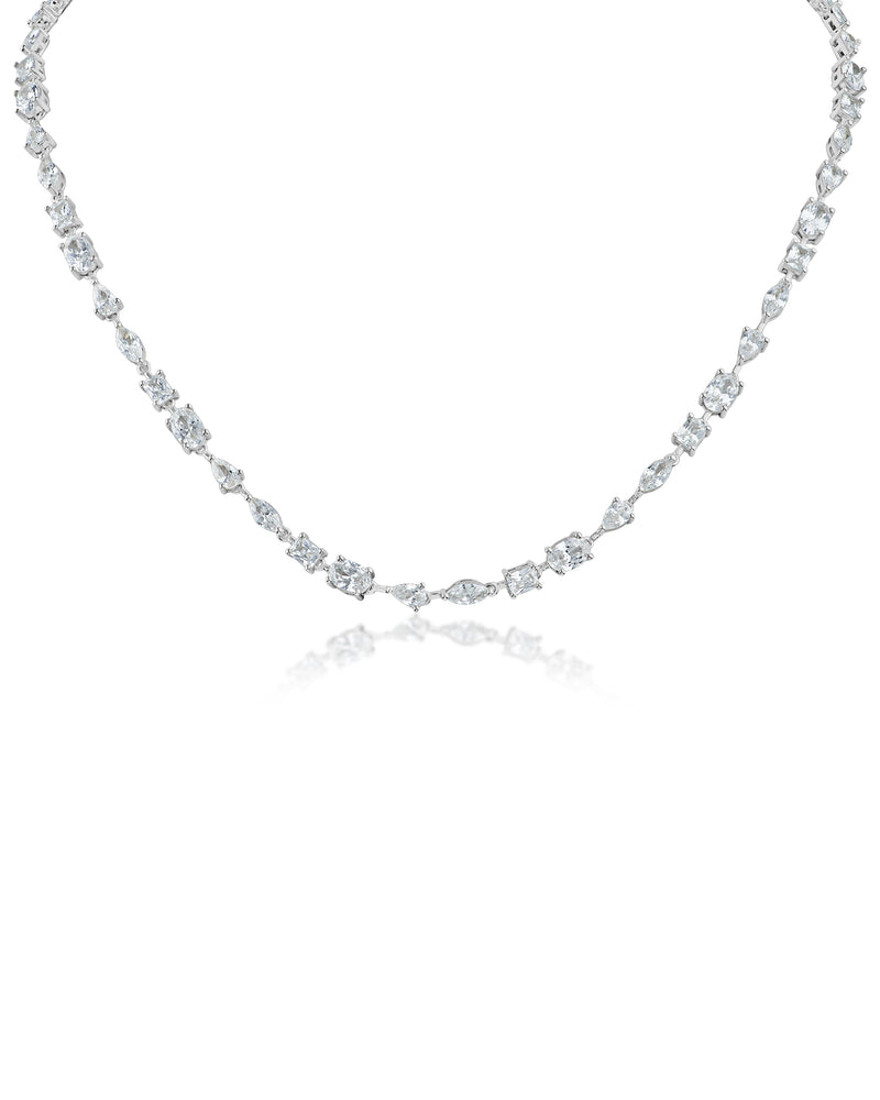 Multi Shape CZ Necklace