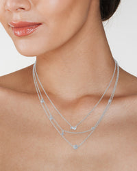 Triple Layered CZ Necklace