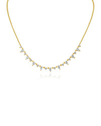 Delicate Pear CZ Necklace