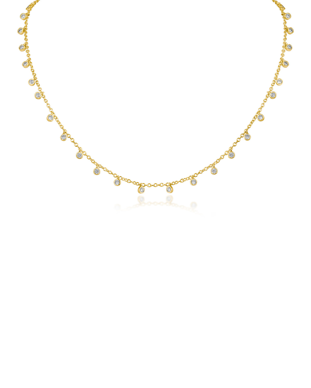 Dainty CZ Drop Necklace