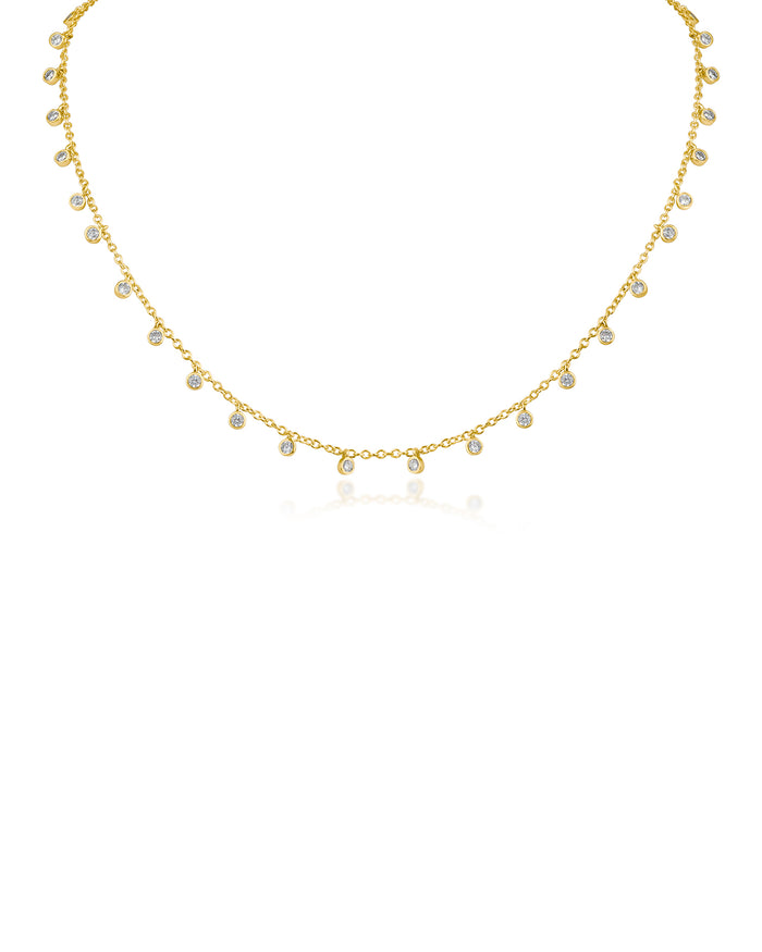 Dainty CZ Drop Necklace
