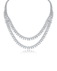 Double Row CZ Riviera Necklace