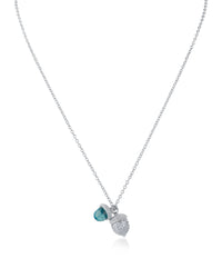 Double Acorn Pendant Necklace