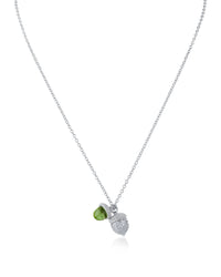 Double Acorn Pendant Necklace