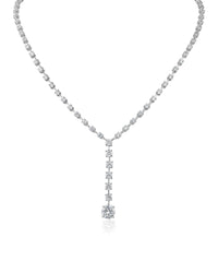 Round CZ Y-Necklace