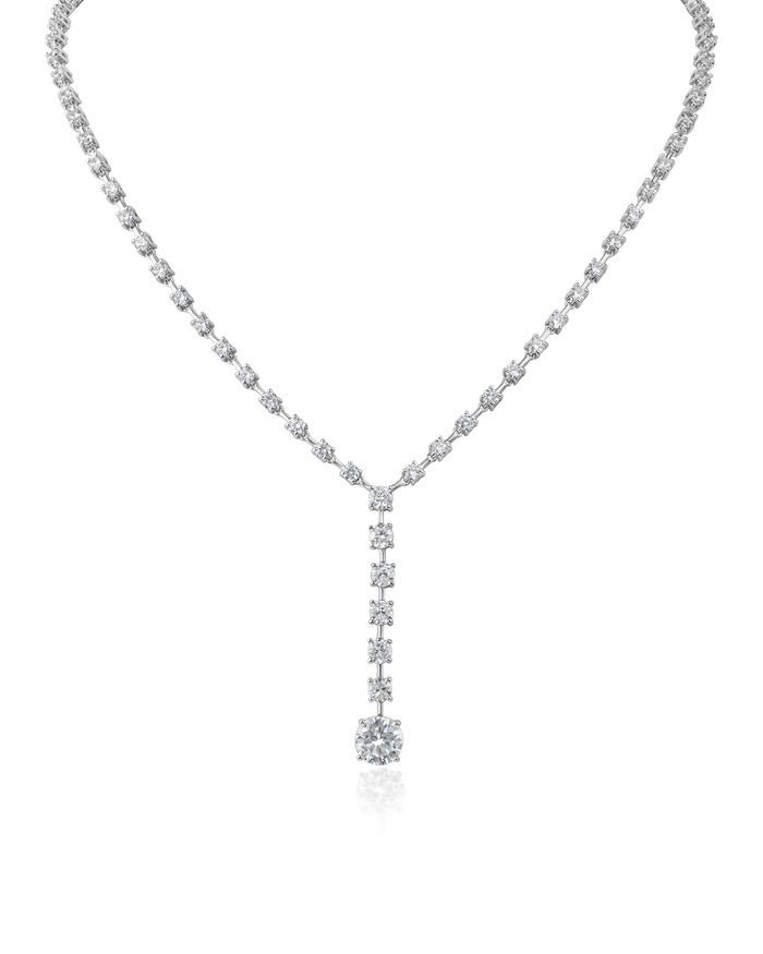 Round CZ Y-Necklace