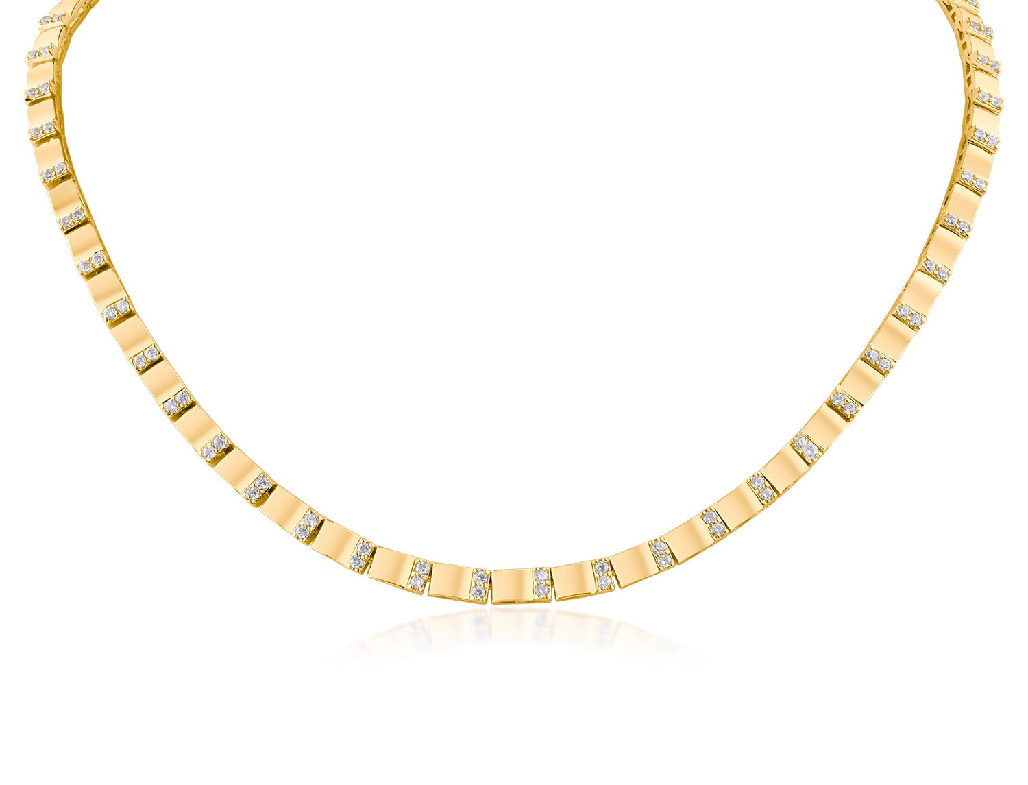 CZ Station Box-Link Necklace – CZ by Kenneth Jay Lane