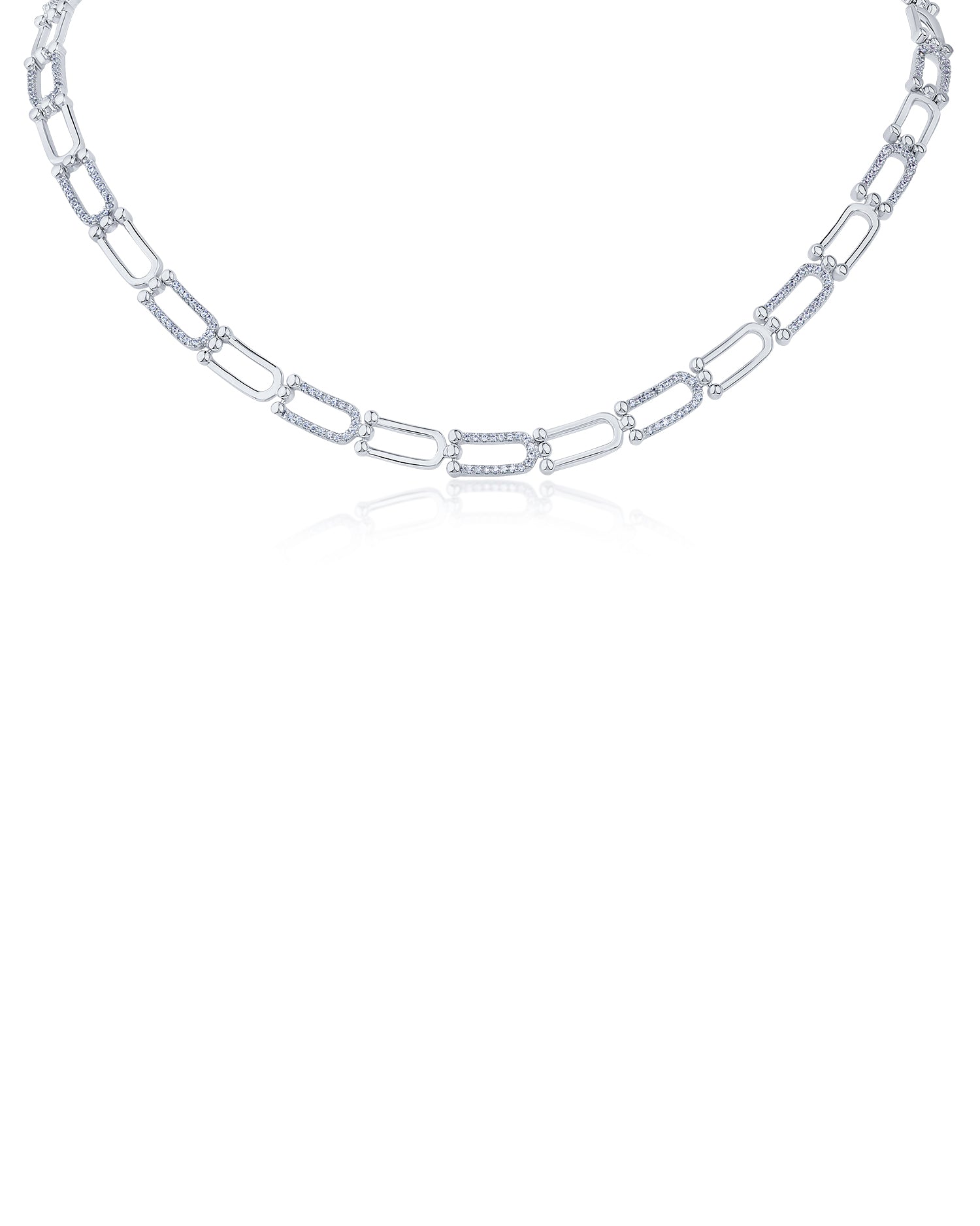 CZ Link Collar Necklace – CZ by Kenneth Jay Lane