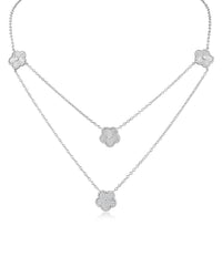 Double Stranded Clover Necklace