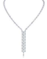Marquise CZ Fringe Necklace