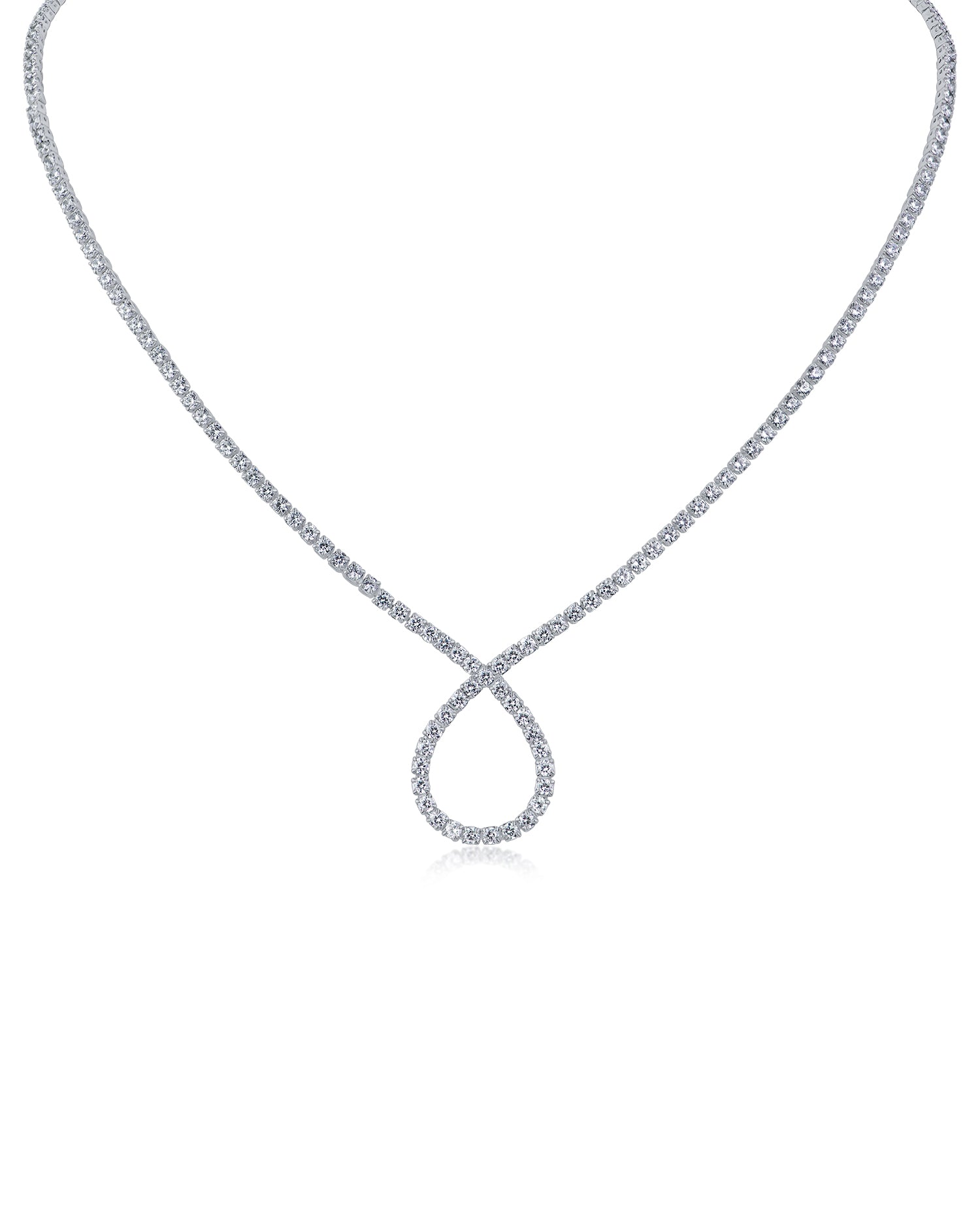 Infinity Tennis Necklace – CZ by Kenneth Jay Lane