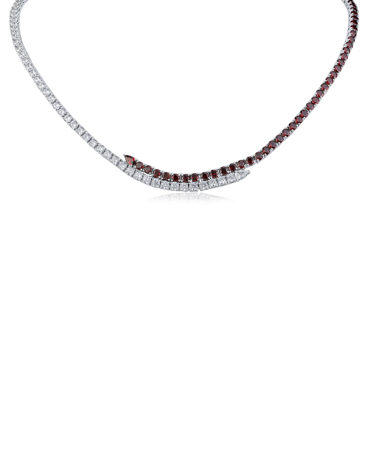 CZ Wrap Tennis Necklace