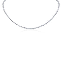 Petite Baguette CZ Tennis Necklace
