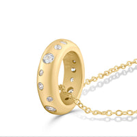 Pavé Ring Pendant Necklace