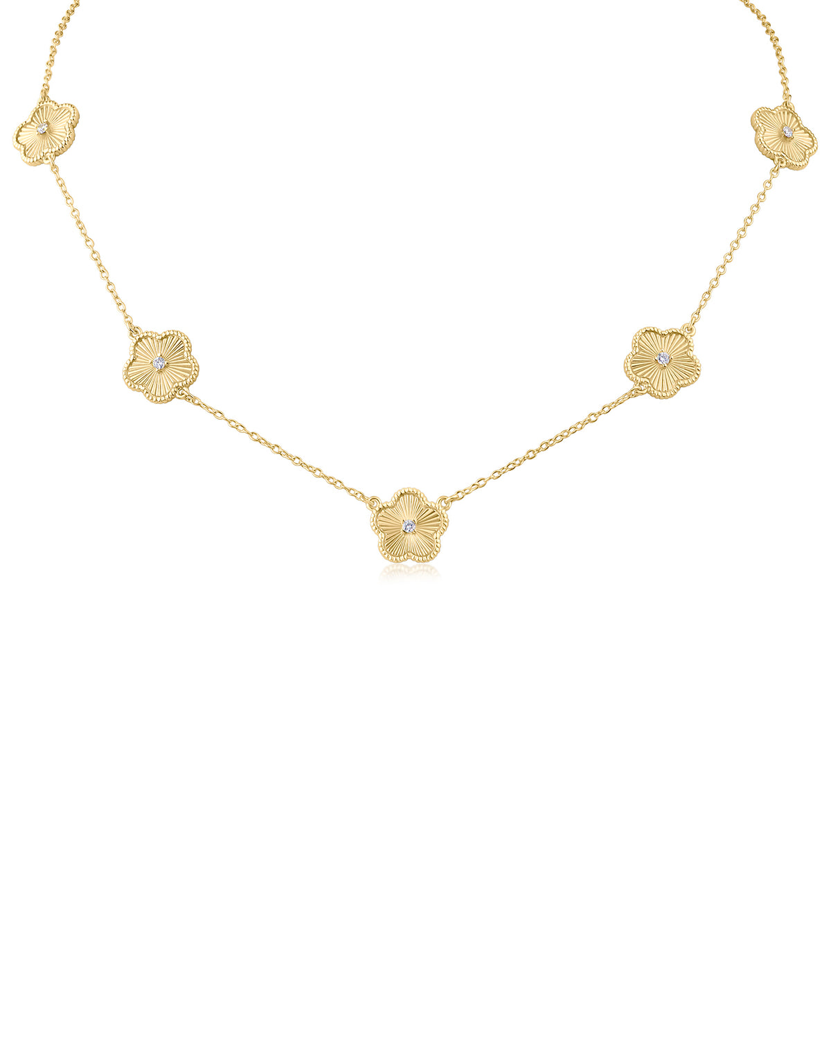 Clover Station Necklace