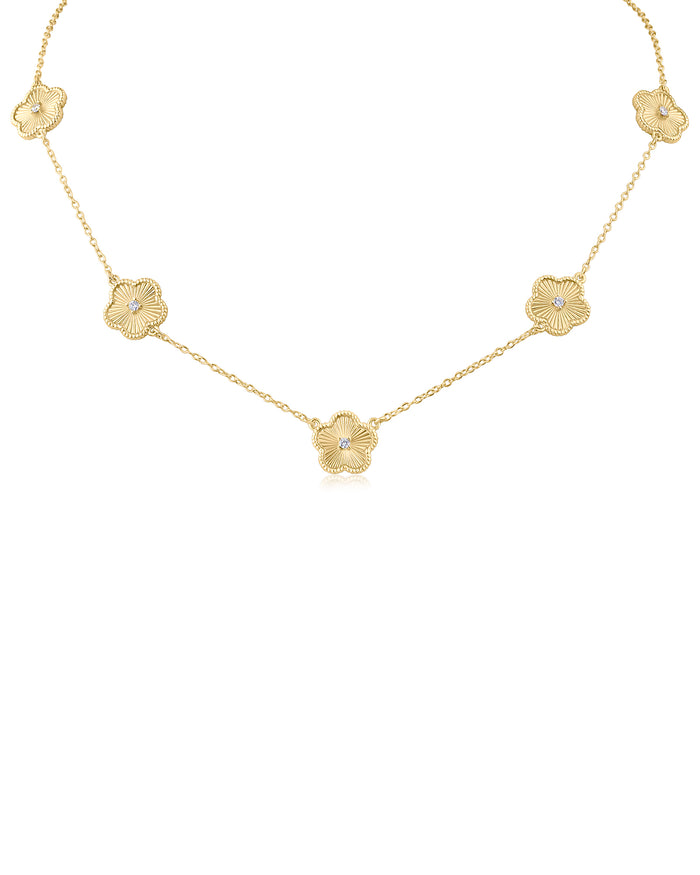Clover Station Necklace