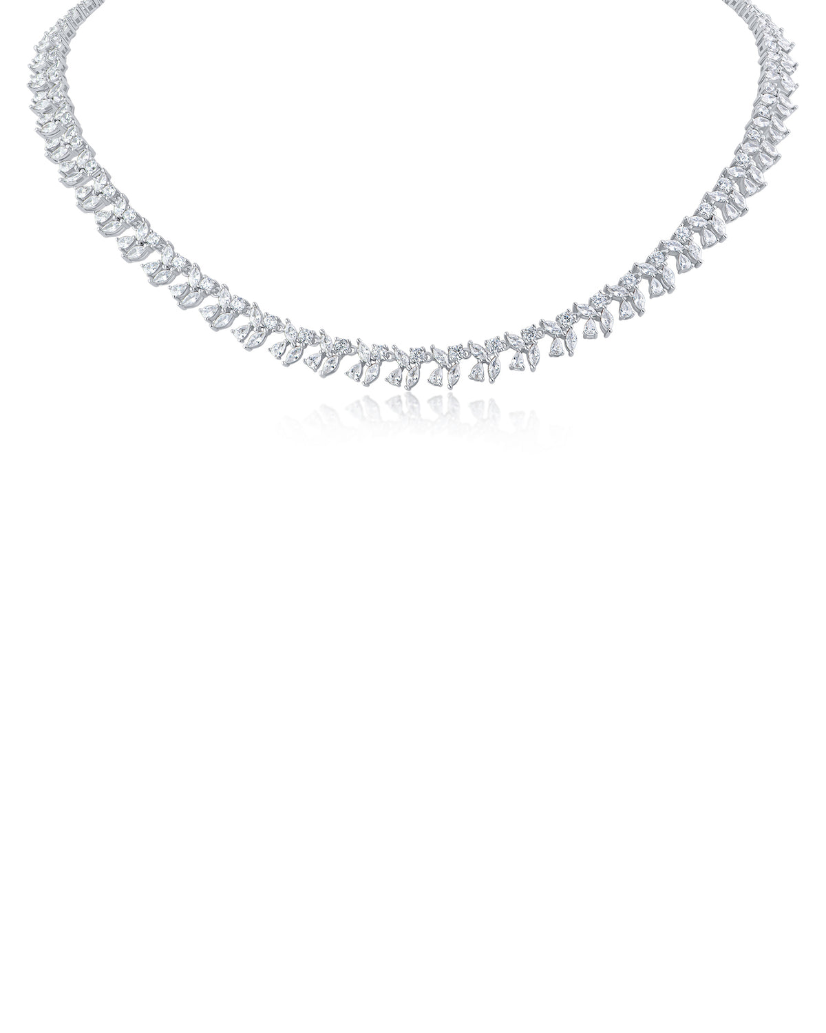 Marquise Vine CZ Collar Necklace