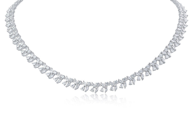Marquise Vine CZ Collar Necklace