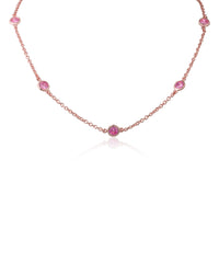 16" Pink Station Necklace