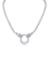 Pave Double Panther Necklace