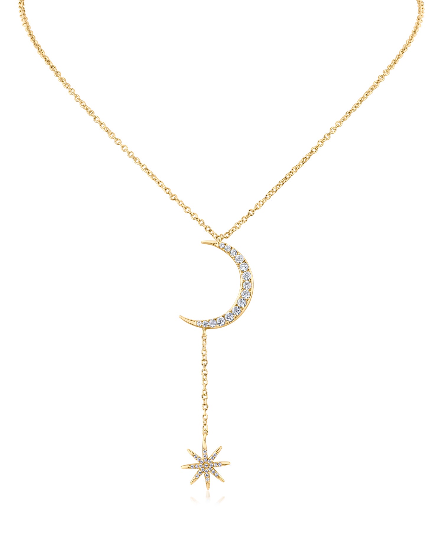 Celestial Moon and Star Necklace