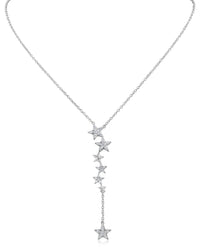 Pave Star "Y" Necklace