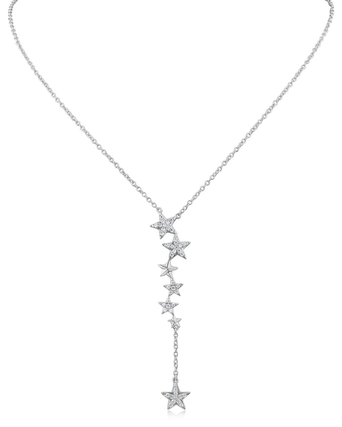 Pave Star "Y" Necklace