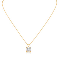CZ Princess Pendant Necklace