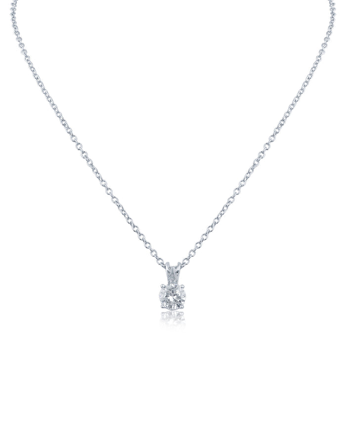 Classic Round Pendant Necklace