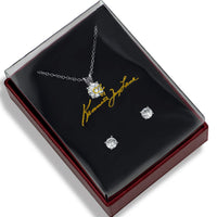 Round CZ Stud and Pendant Gift Box