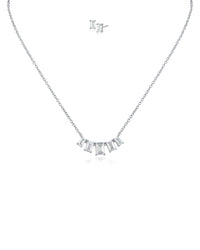 Emerald Pendant and Earring Set