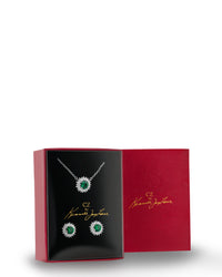 Round Emerald CZ Box Set