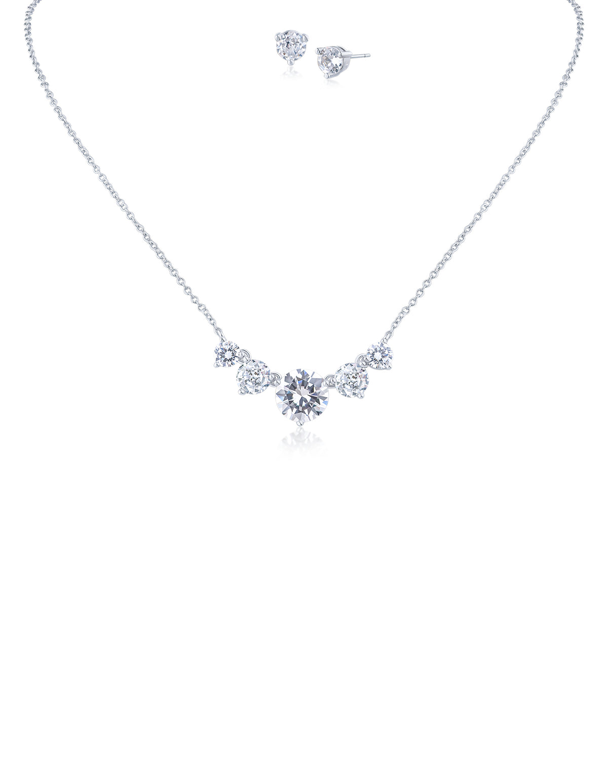 Multi Round Pendant with Matching Stud