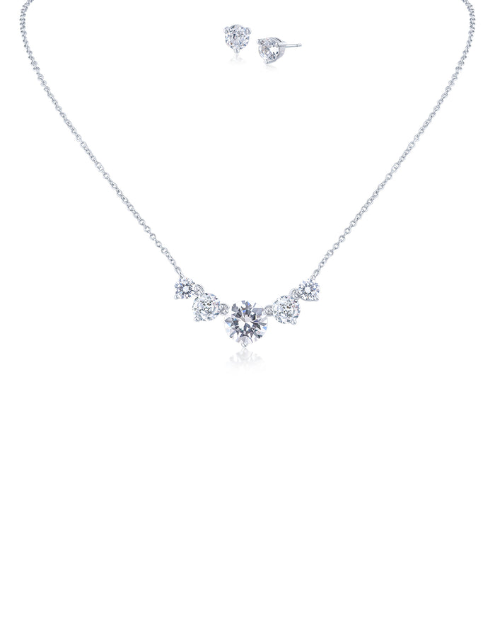 Multi Round Pendant with Matching Stud