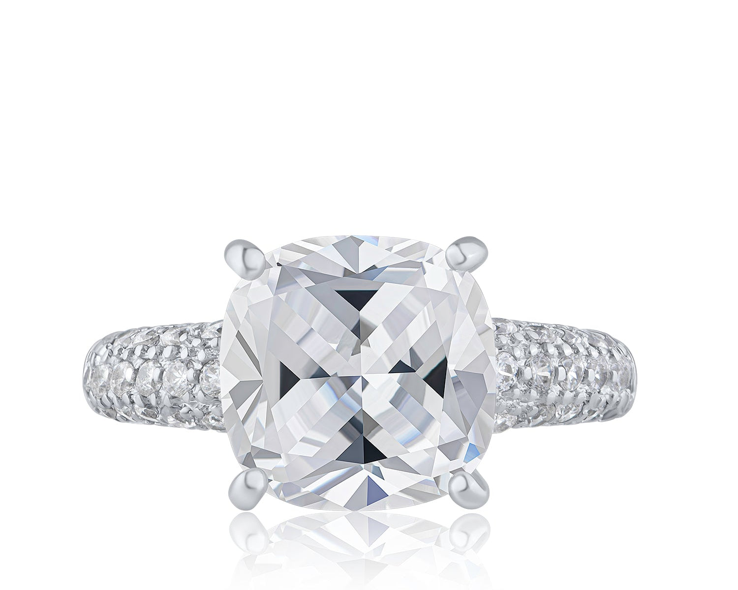 Cushion CZ ring