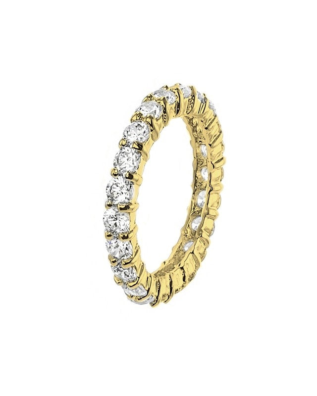 Round Gold Eternity Band