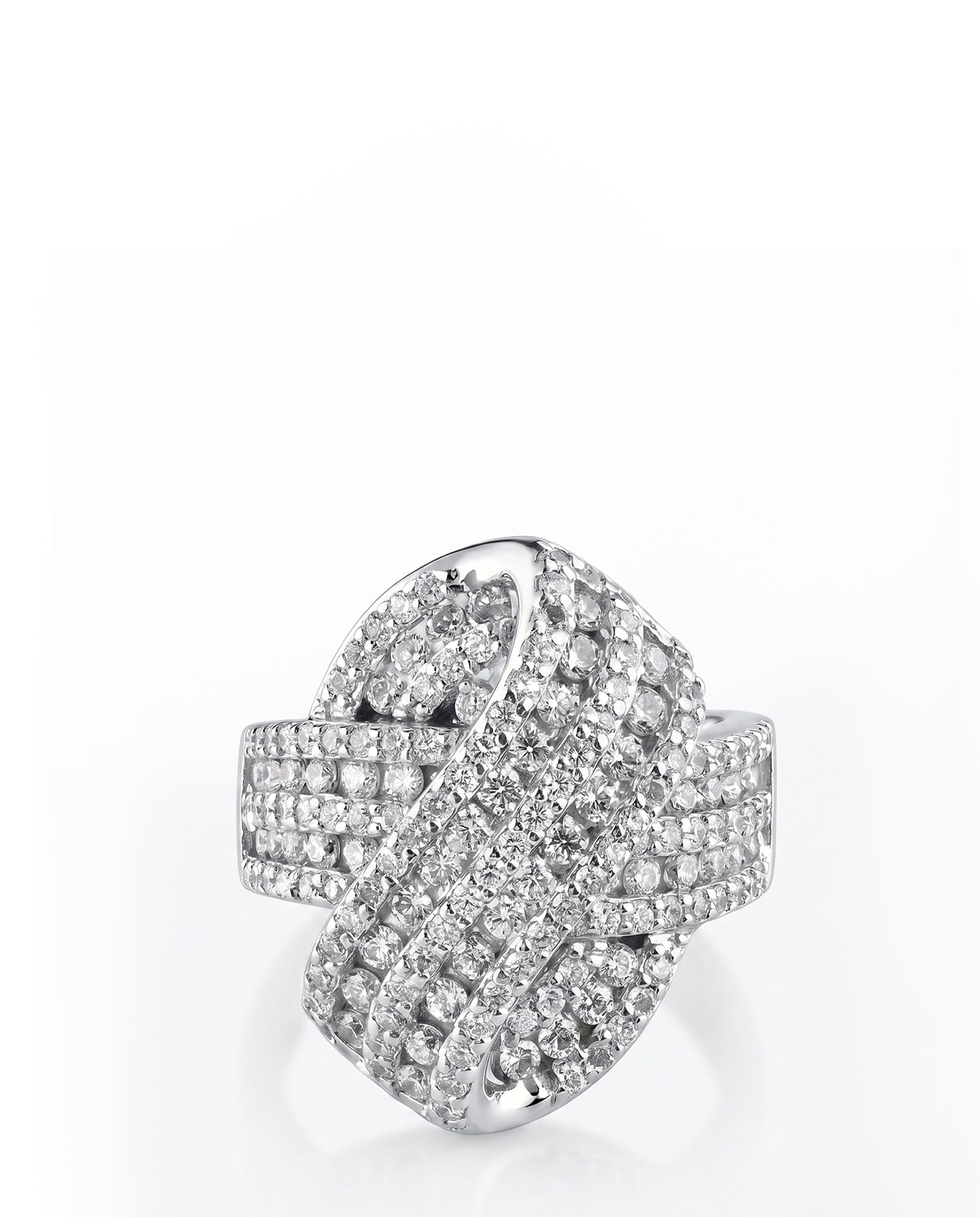 Pave CZ Bow Ring
