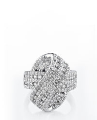 Pave CZ Bow Ring