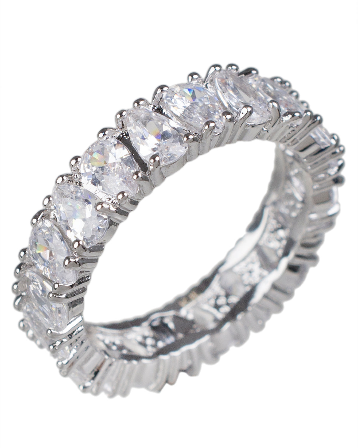 Pear Eternity Band Ring