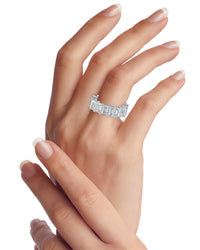 Emerald CZ Eternity Band
