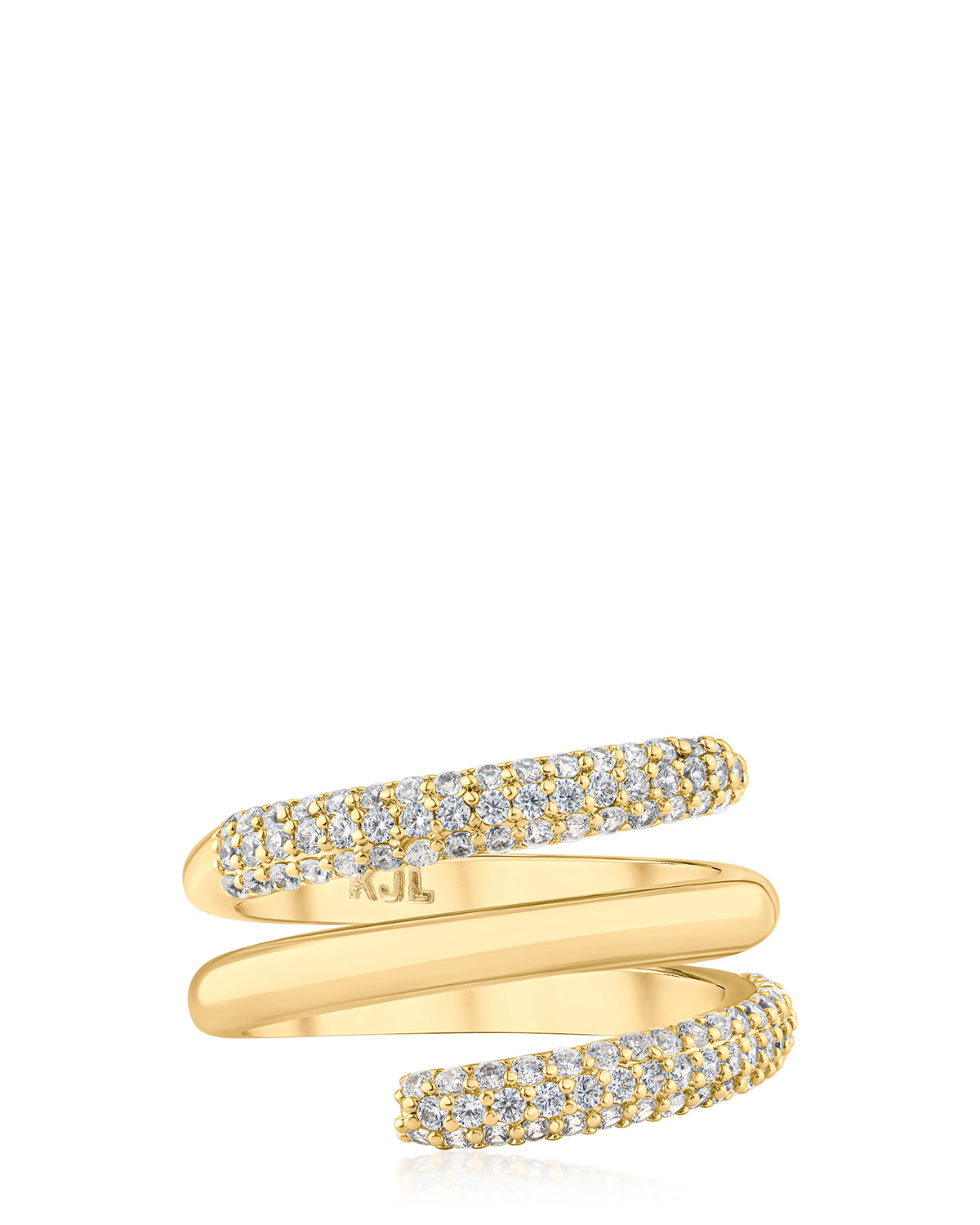 Pavé CZ Triple Wrap Ring